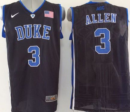 Duke Blue Devils #3 Grayson Allen Black Jersey - Zenithce