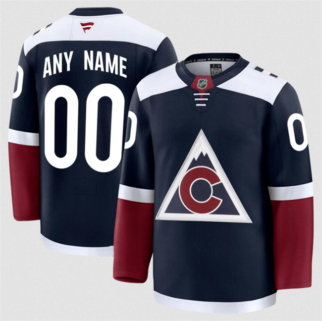 Colorado Avalanche Custom Navy 2024-25 Alternate Stitched Jersey - Zenithce