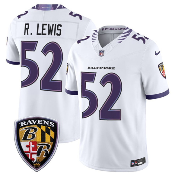 Baltimore Ravens #52 Ray Lewis White 2026 F.U.S.E. Vapor Limited Stitched Jersey - Zenithce