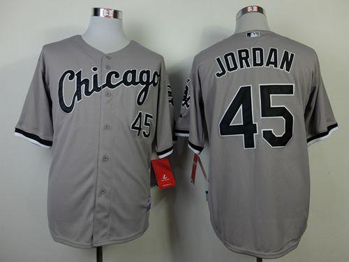 White Sox #45 Michael Jordan Stitched Grey Jersey - Zenithce