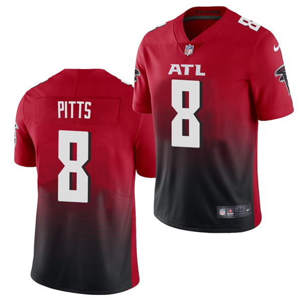 Atlanta Falcons #8 Kyle Pitts 2021 Red Vapor Untouchable Limited Stitched Jersey - Zenithce