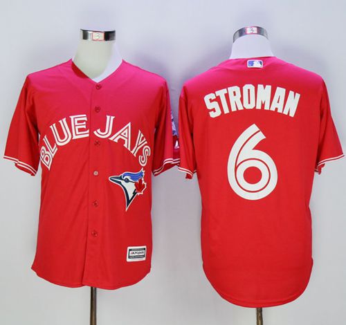 Blue Jays #6 Marcus Stroman Red New Cool Base 40th Anniversary Stitched Jersey - Zenithce