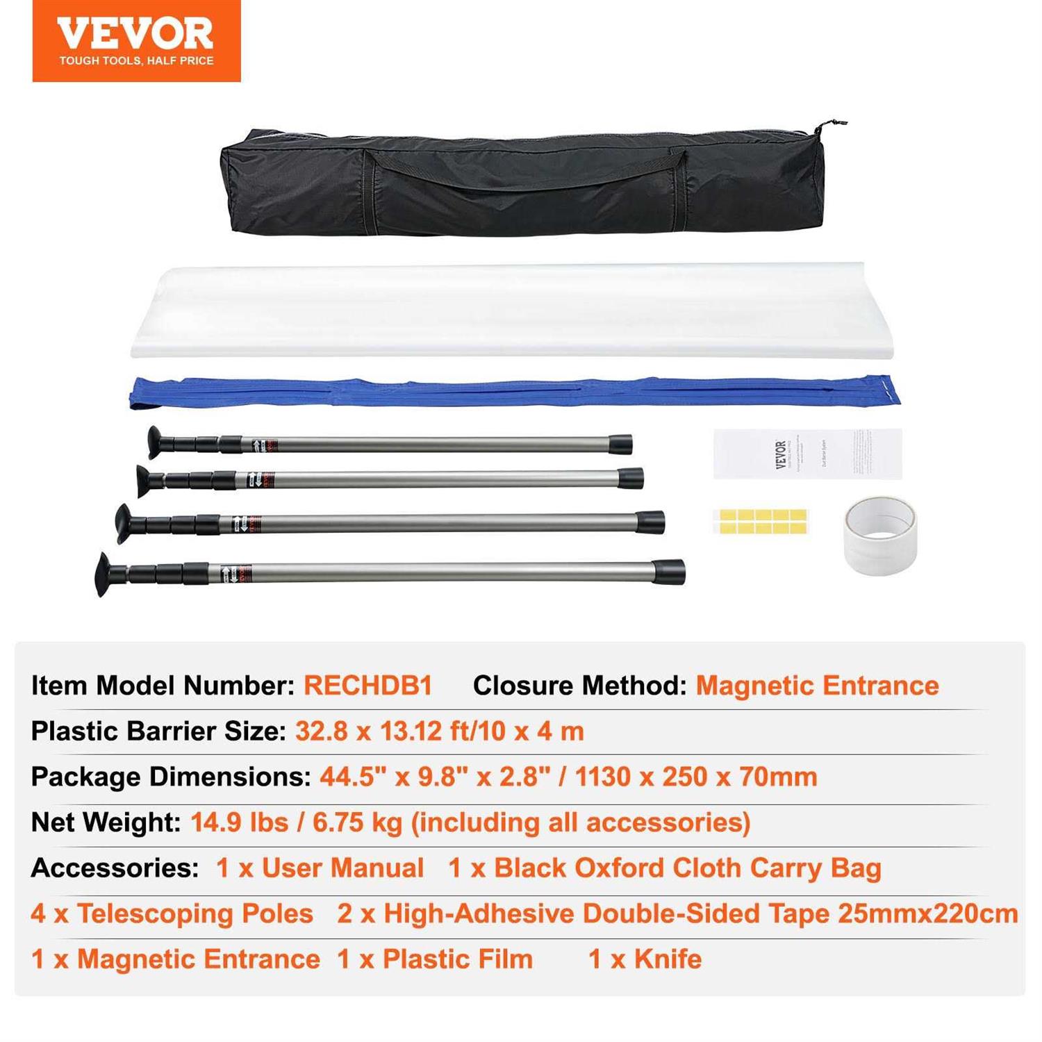 VEVOR Dump Truck Mesh Tarp PVC Coated Black Heavy Duty Cover with 5.5 18oz Double Pocket - Zenithce