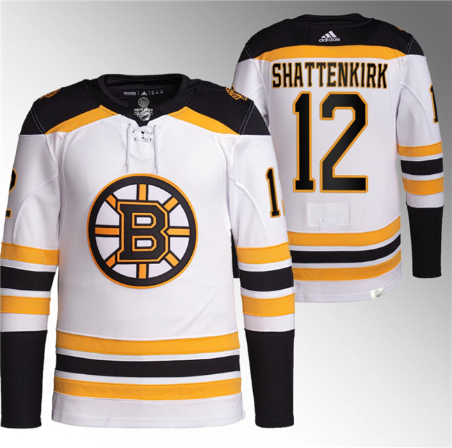 Boston Bruins #12 Kevin Shattenkirk White Stitched Jersey - Zenithce