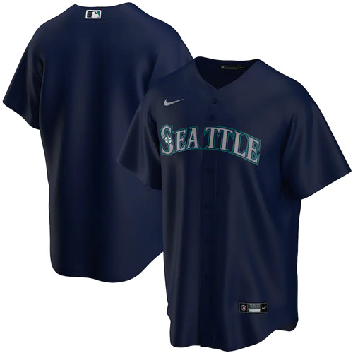 Seattle Mariners Customized Custom Navy Cool Base Stitched Jersey - Zenithce