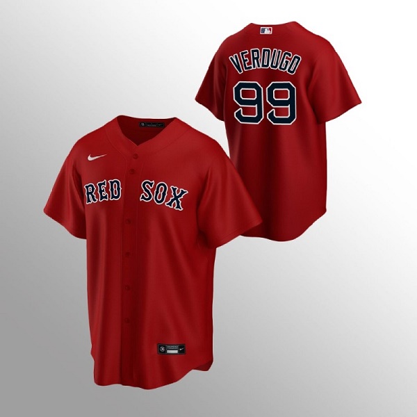 Boston Red Sox #99 Alex Verdugo Red Cool Base Stitched Jersey - Zenithce