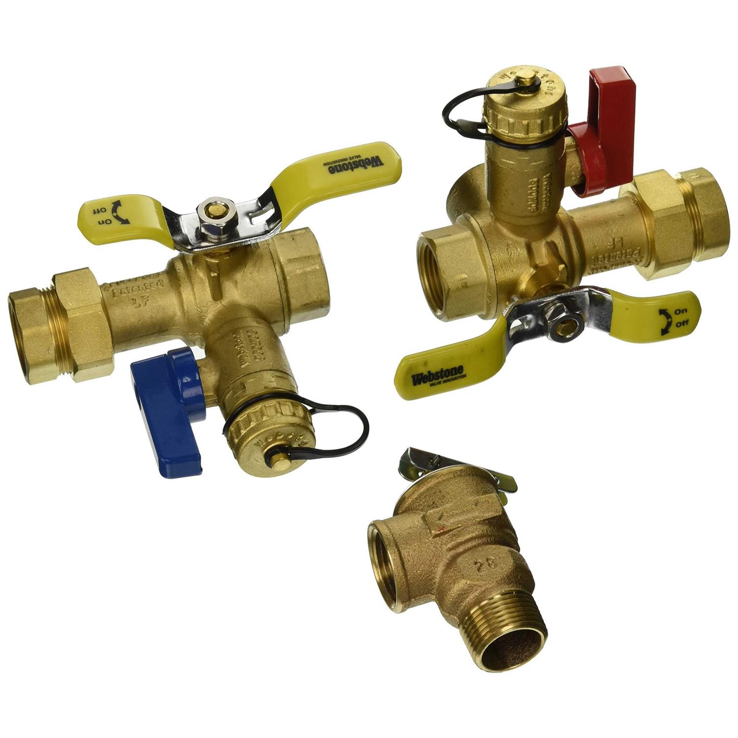 Webstone H-G1653W Pro-Pal Dielectric Water Heater Supply Valves - Zenithce