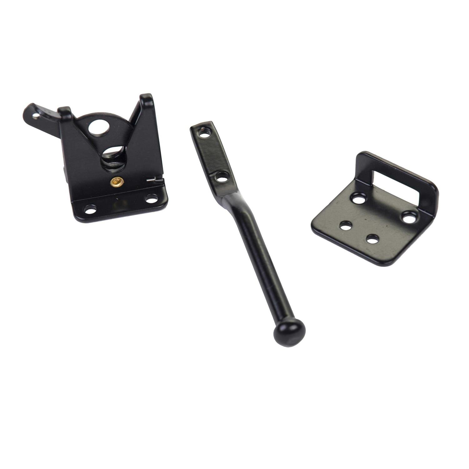 Nuvo Iron SH12BLK Strap Hinge Steel Black - Zenithce