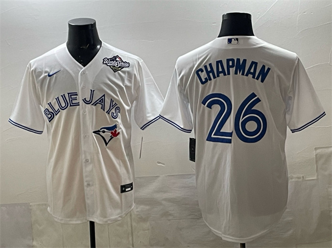 Toronto Blue Jays #26 Matt Chapman White 2025 World Series Home Cool Base Stitched Jersey - Zenithce