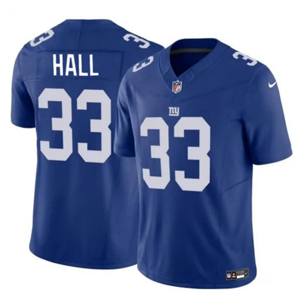 New York Giants #33 Hassan Hall Blue 2023 F.U.S.E. Vapor Untouchable Limited Stitched Jersey - Zenithce