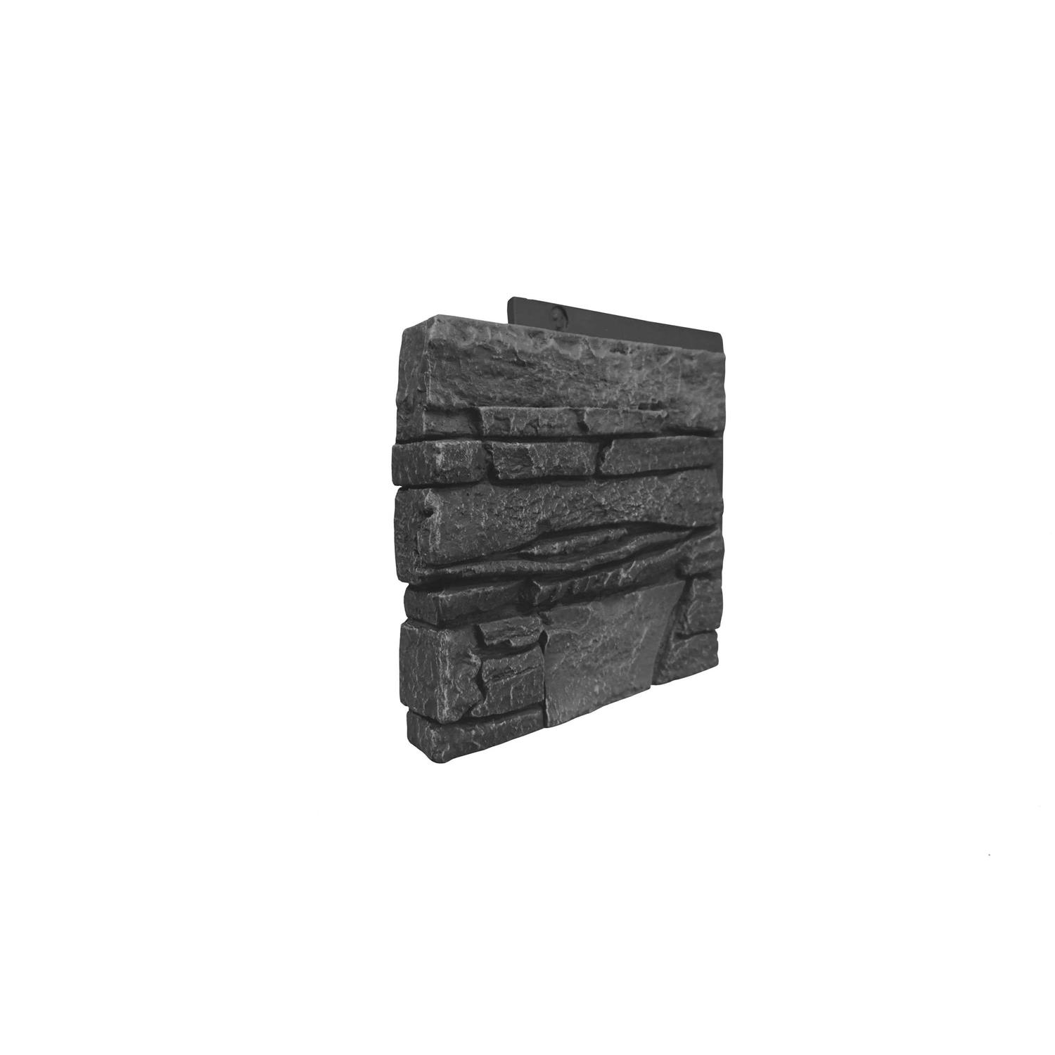 GenStone Stacked Stone Desert Sunrise 12 in. x 12 in. Faux Stone Siding Sample - Zenithce