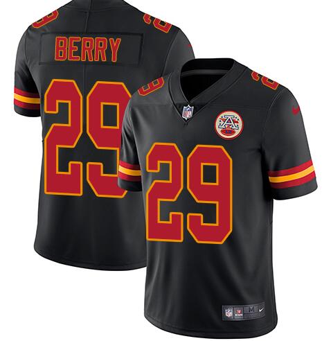 Kansas City Chiefs #29 Eric Berry Limited Black Rush Vapor Untouchable Nike Jersey - Zenithce