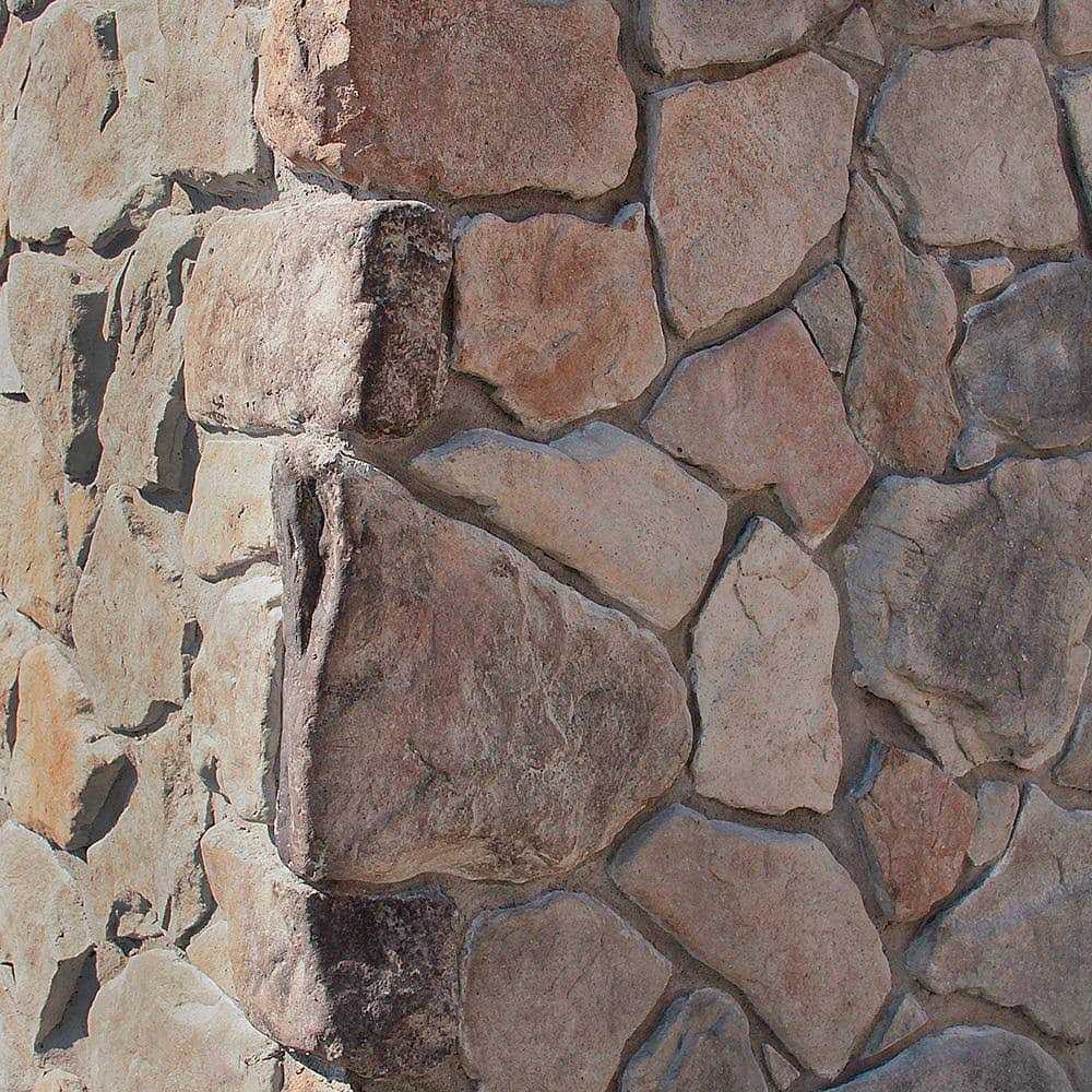 M-Rock Traditional 1.5 in to 4 in x 5 in to 7 in x 3 Field Stone Concrete Stone Veneer Corners - Zenithce