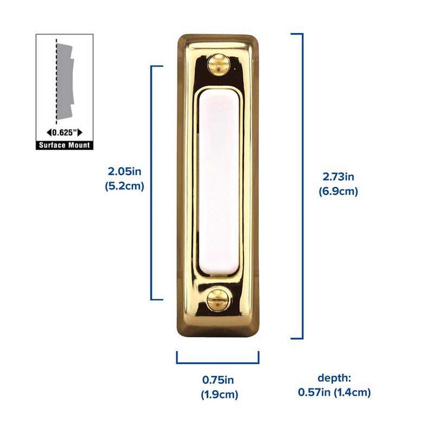 Heath Zenith Wired Doorbell Push Button - Zenithce