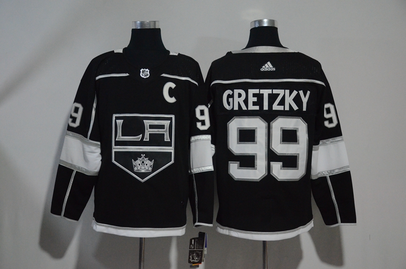 Los Angeles Kings #99 Wayne Gretzky Black Stitched Jersey - Zenithce