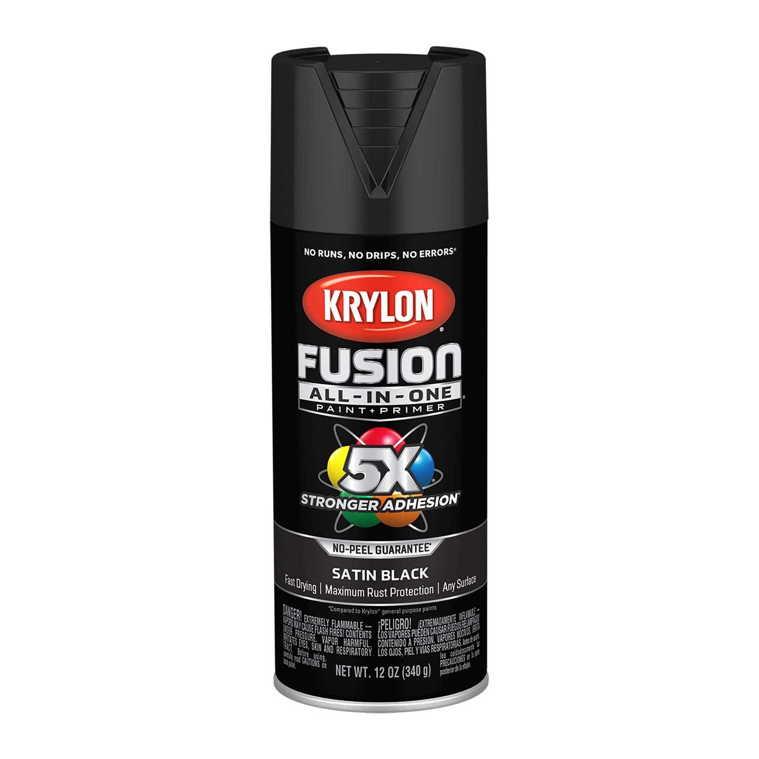 Krylon Fusion All-In-One 12 oz. Satin Spray Paint K02747007 - Zenithce
