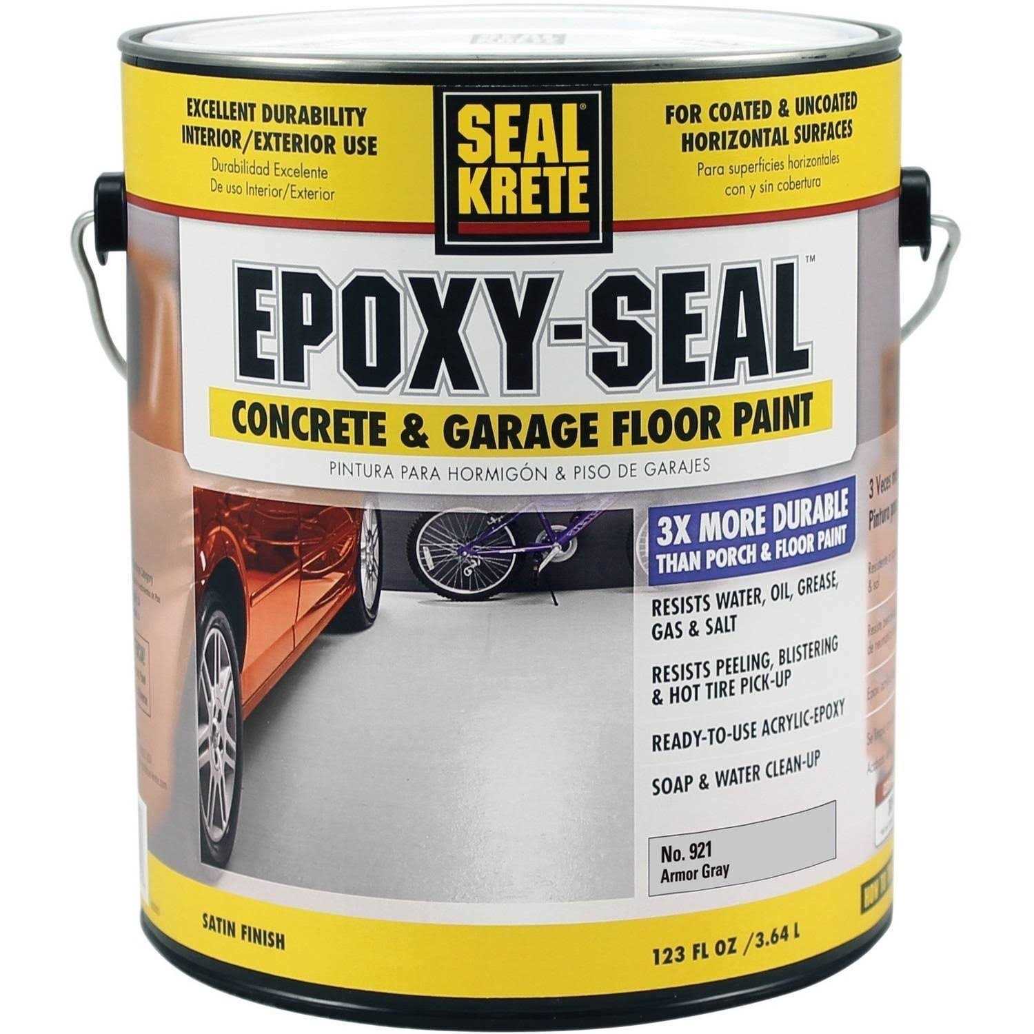 Seal-Krete Epoxy Seal Gray Concrete Garage Floor Paint - Zenithce