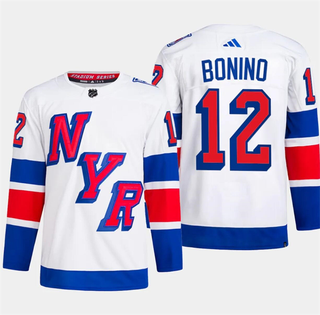 New York Rangers #12 Nick Bonino White 2024 Stadium Series Stitched Jersey - Zenithce