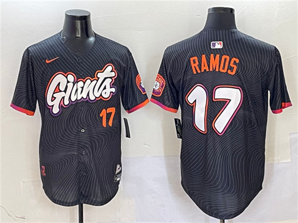 San Francisco Giants #17 Heliot Ramos Anthracite 2025 City Connect Limited Stitched Jersey - Zenithce