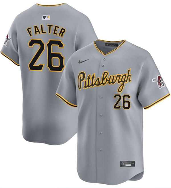 Pittsburgh Pirates #26 Bailey Falter Gray Away Limited Stitched Jersey - Zenithce