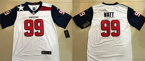 Texans #99 J.J. Watt White Limited Stitched Jersey - Zenithce
