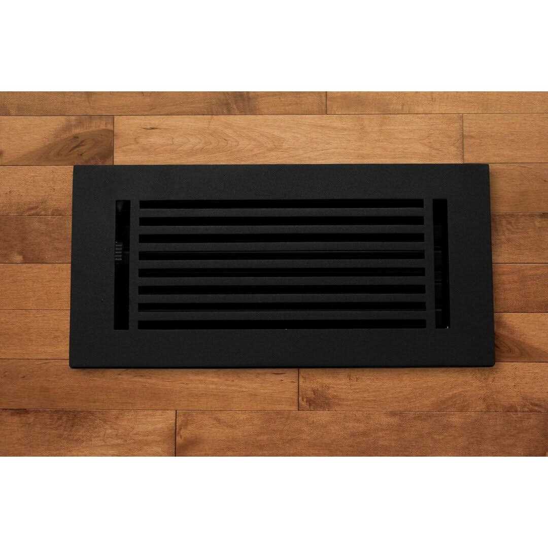 Madelyn Carter 2 x 10 Cast Aluminum Linear Bar Vent Cover – Black (Overall: 3.75 x 11.5) - Zenithce
