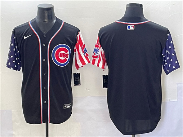 Chicago Cubs Blank Black 2025 Independence Day Vapor Premier Limited Stitched Jersey - Zenithce