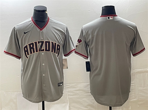 Arizona Diamondbacks Blank Gray Cool Base Stitched Jersey - Zenithce