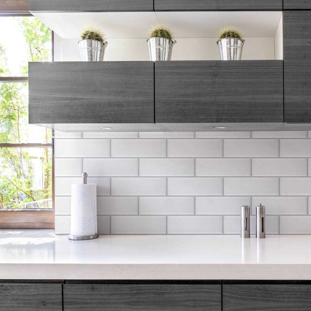 Santorini Biselado 4 x 8 Beveled Ceramic Subway Tile Merola Tile - Zenithce