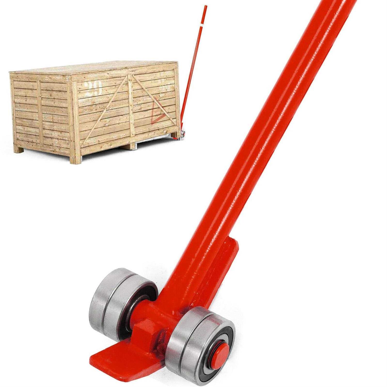 VEVOR 3-Ton Pry Lever Bar 6600 lbs. Capacity Heavy Duty Steel Pry Lever Bar Wheels Handle - Zenithce