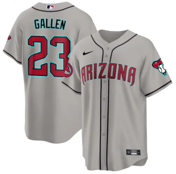 Arizona Diamondbacks #23 Zac Gallen Gray 2024 Cool Base Stitched Jersey - Zenithce