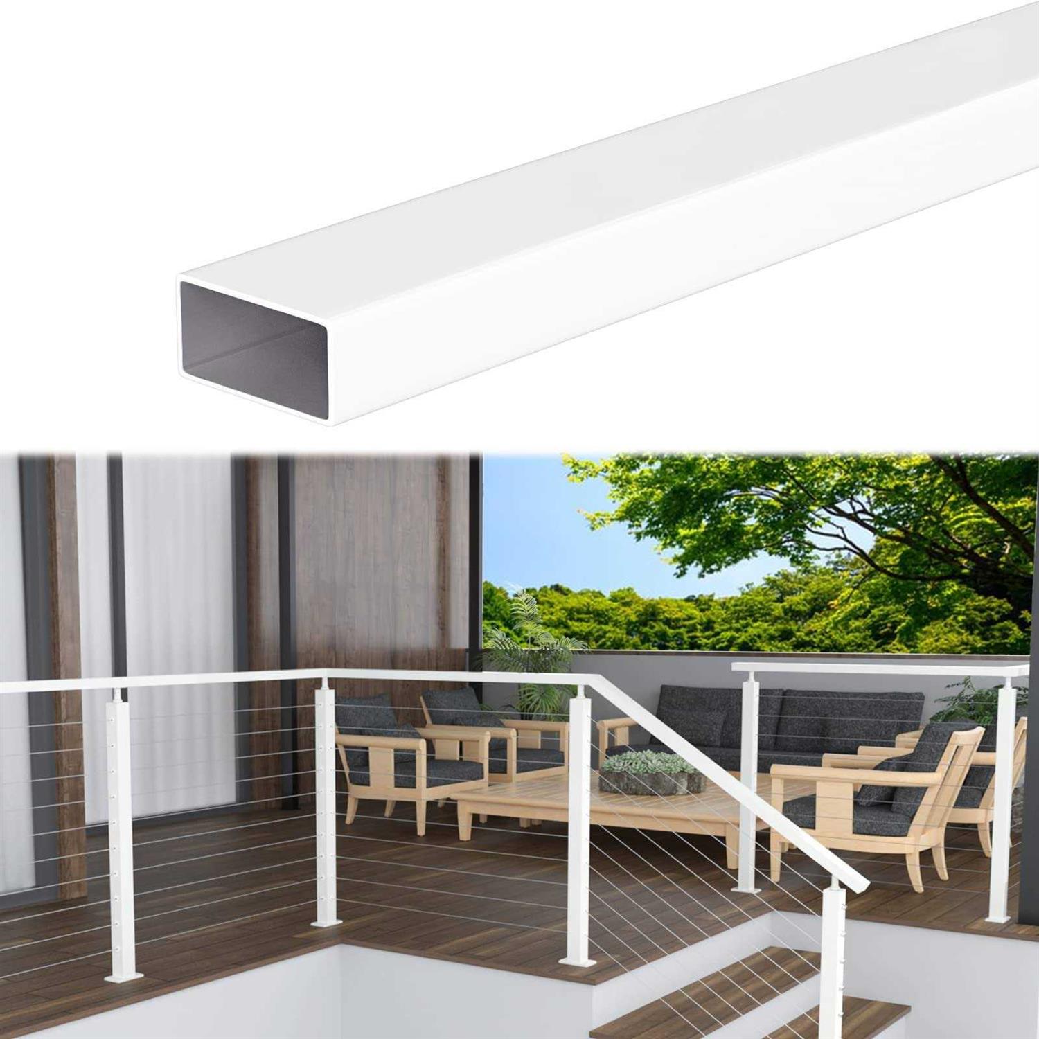 Muzata 6’6 LED Aluminum Lights Black Handrail HL11 BPA - Zenithce