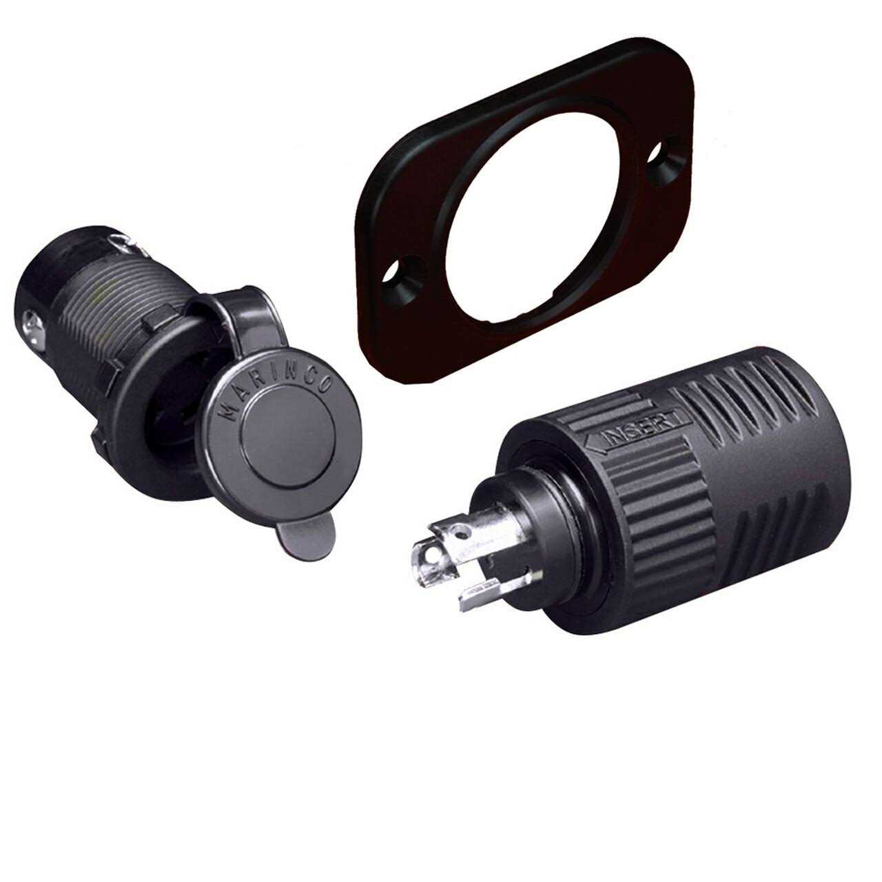 Marinco ConnectPro 3-Wire Receptacle 6-Gauge Adapter 12VBRAD - Zenithce