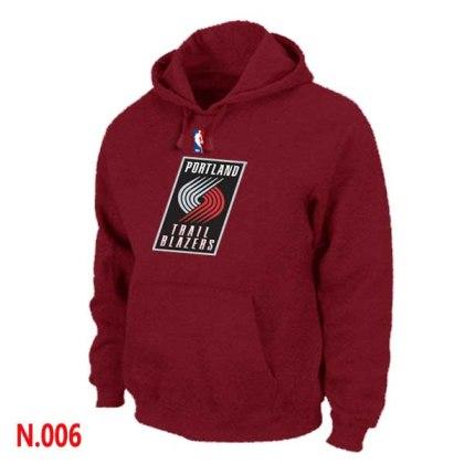 Mens Portland Trail Blazers Red Pullover Hoodie - Zenithce