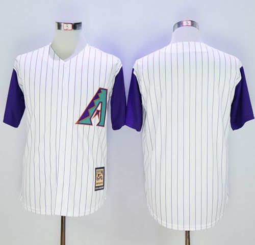 Diamondbacks Blank White Hall Of Fame Cool Base Stitched Jersey - Zenithce