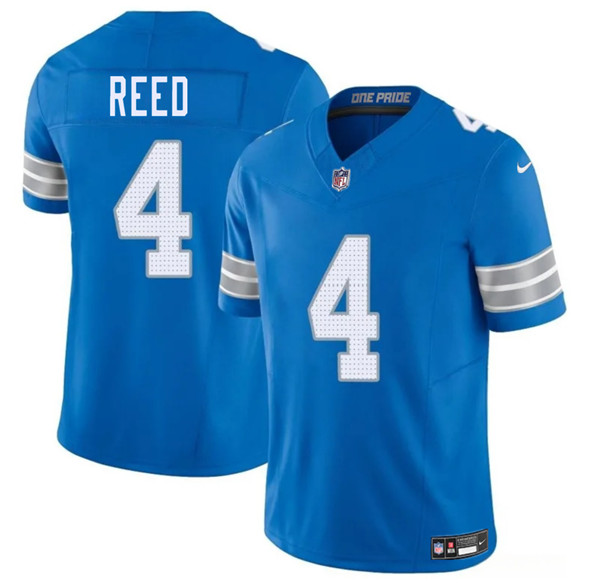 Detroit Lions #4 D.J. Reed Blue 2025 F.U.S.E. Vapor Limited Stitched Jersey - Zenithce