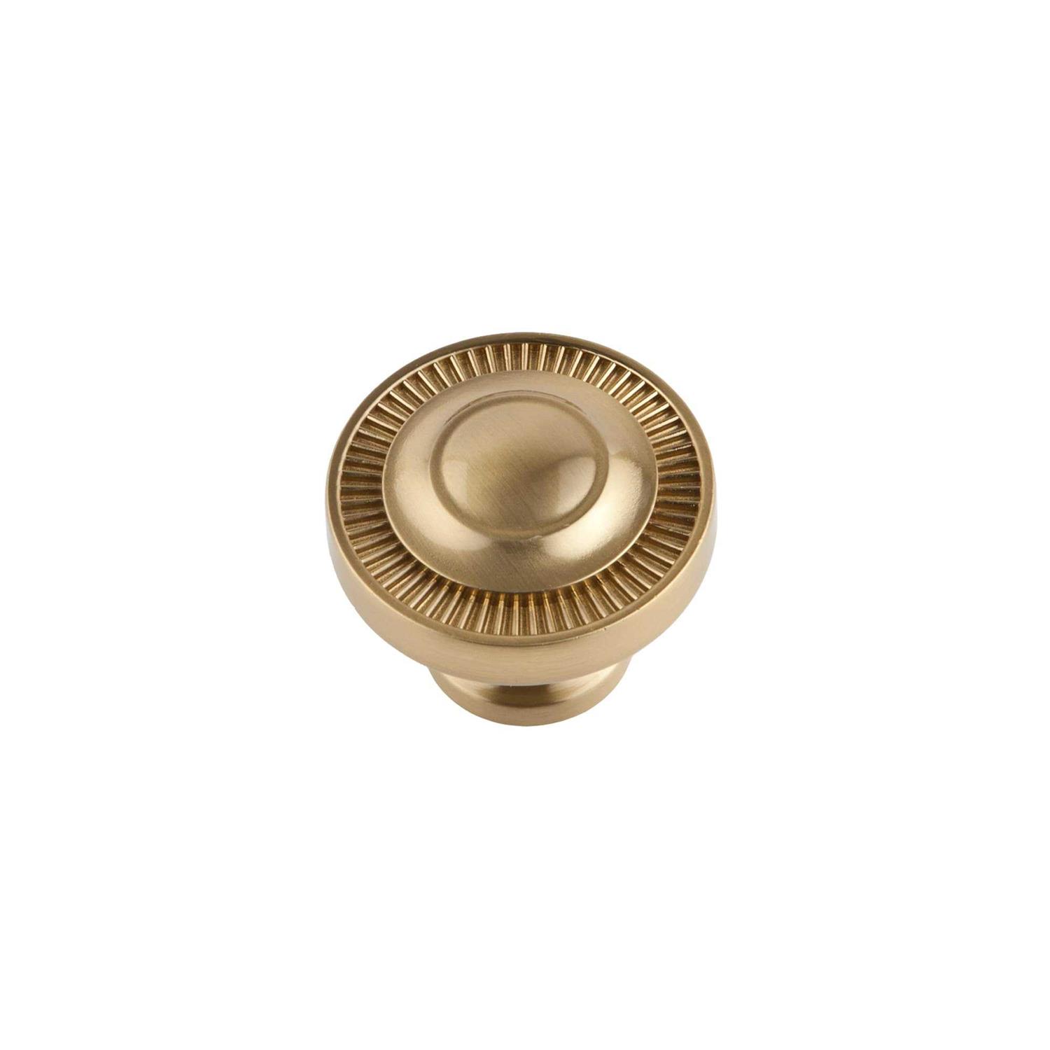 Sumner Street Home Hardware Minted 4 in. Center-to-Center Satin Brass Cabinet Pull RL060094 - Zenithce