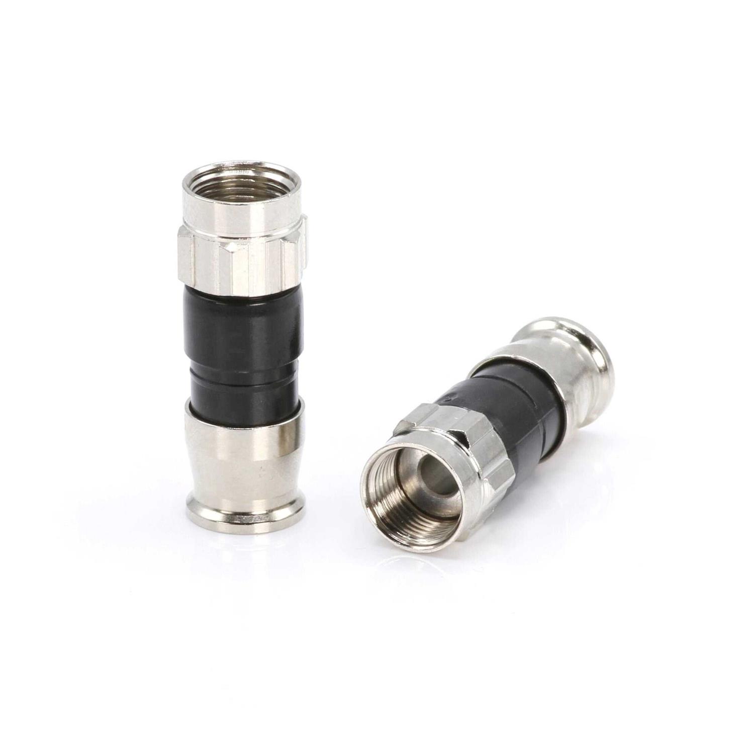 The Cimple Co Coaxial Cable Compression Fitting Connector for Rg59 Coax Cable - Zenithce