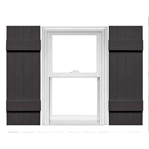 Mid America Board and Batten 14 4 Board Joined Vinyl Standard Shutter - Zenithce