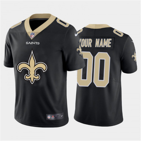 New Orleans Saints Customized Custom Black 2020 Team Big Logo Limited Stitched Jersey - Zenithce