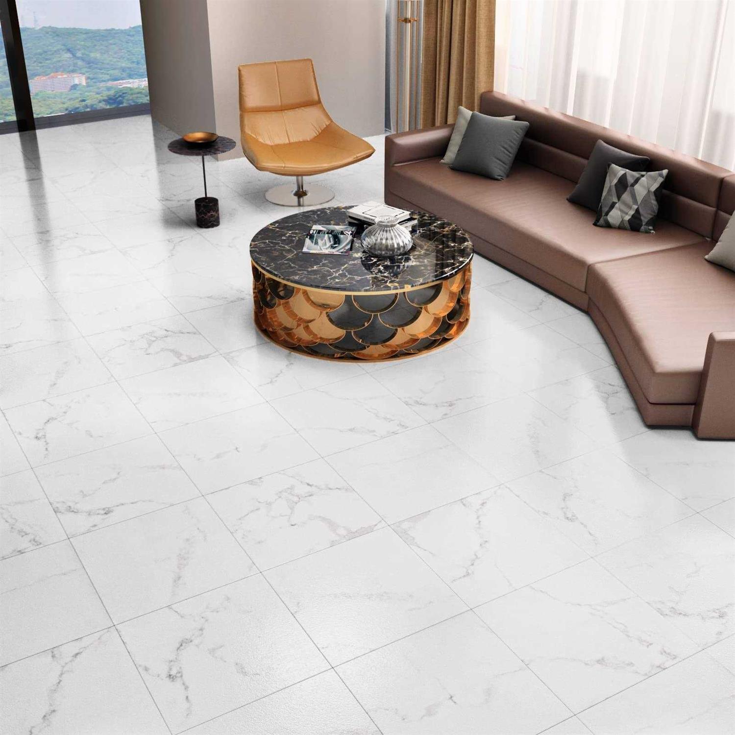 Westick Floor Tiles Peel and Stick Waterproof Marble Floor Vinyl Tiles Peel and Stick Floor Tile Bathroom Self Adhesive Floor Tiles - Zenithce