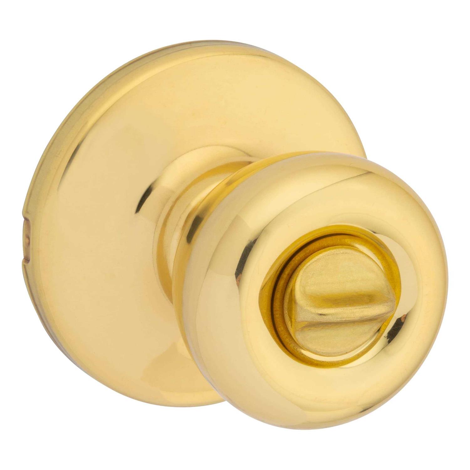 Kwikset Tylo Polished Brass Entry Door Knob - Zenithce
