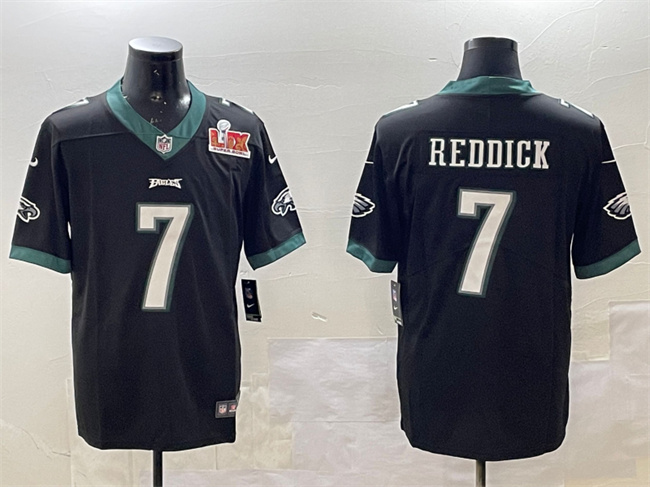 Philadelphia Eagles #7 Haason Reddick Black 2025 Super Bowl LIX Patch Vapor Untouchable Limited Stitched Jersey - Zenithce