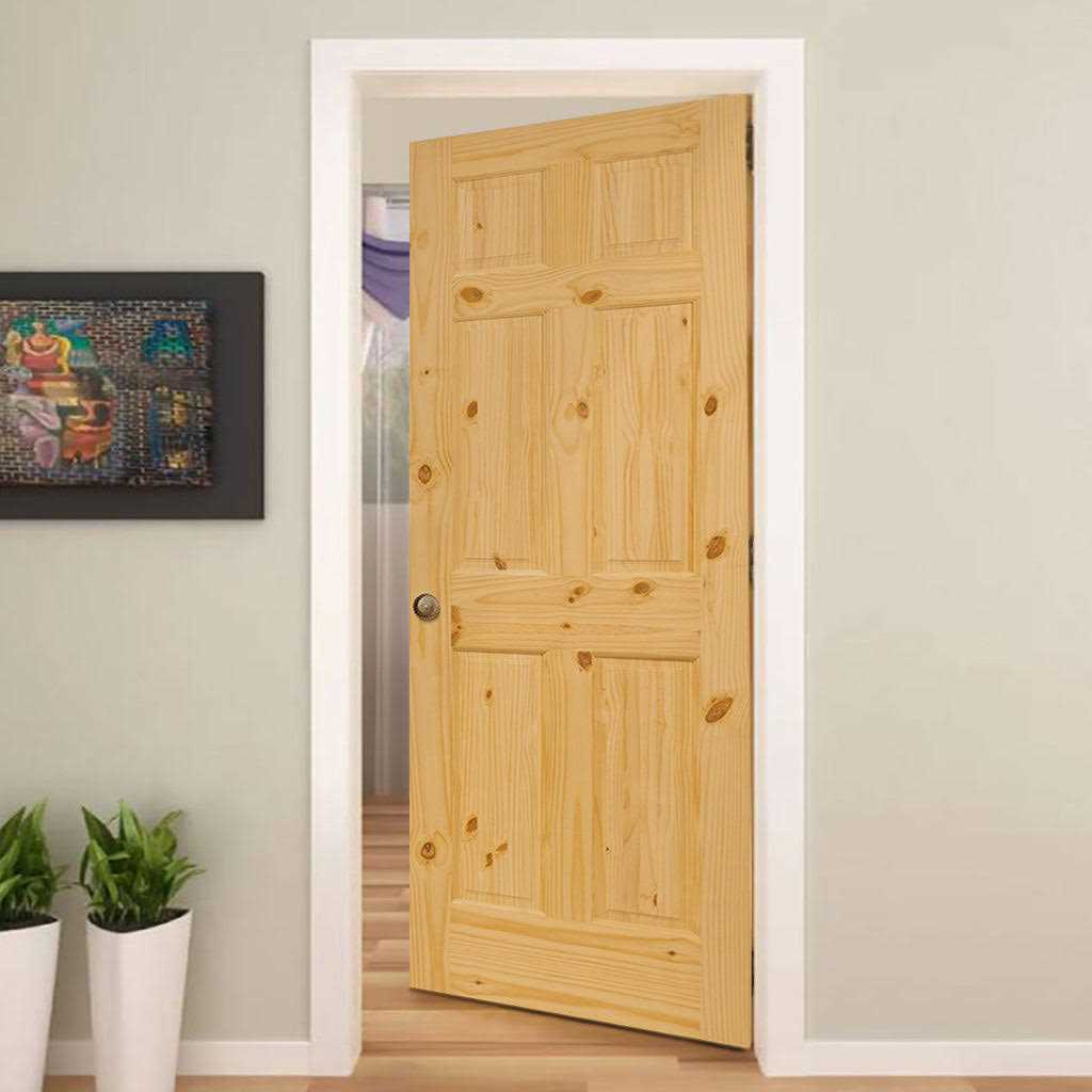 Kimberly Bay Paneled Solid Wood Unfinished Colonial Standard Door - Zenithce