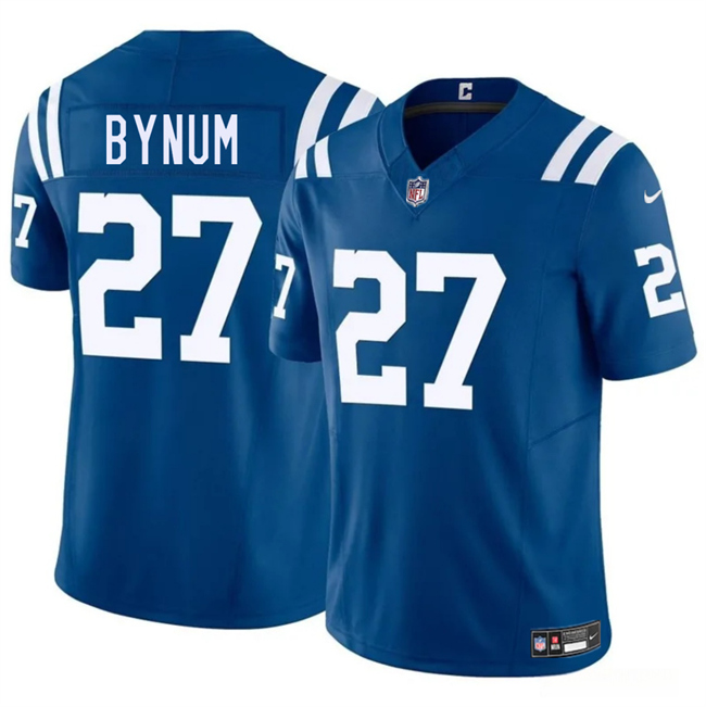 Indianapolis Colts #27 Cam Bynuml Blue 2025 F.U.S.E. Vapor Limited Stitched Jersey - Zenithce