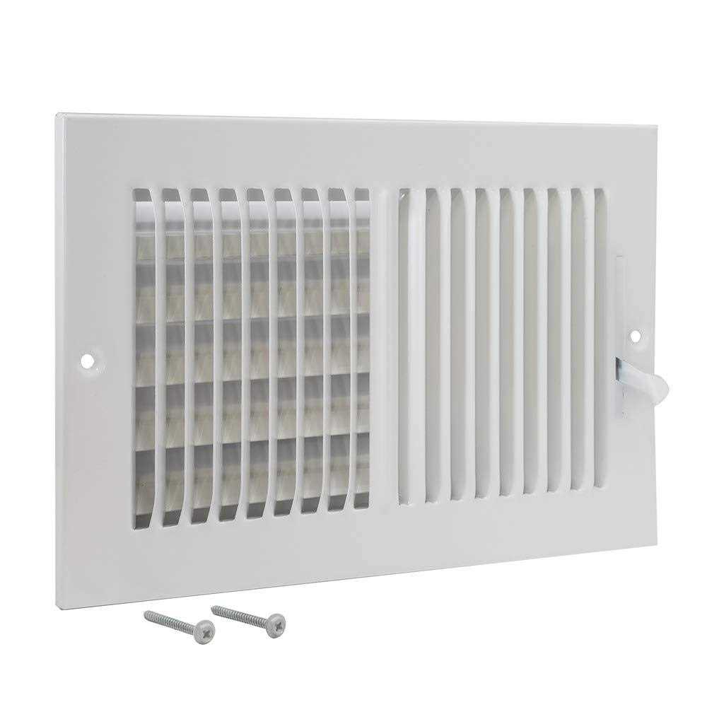 Ez-flo 10 in. x 6 in. 3-Way Steel Wall/Ceiling Registered - Zenithce