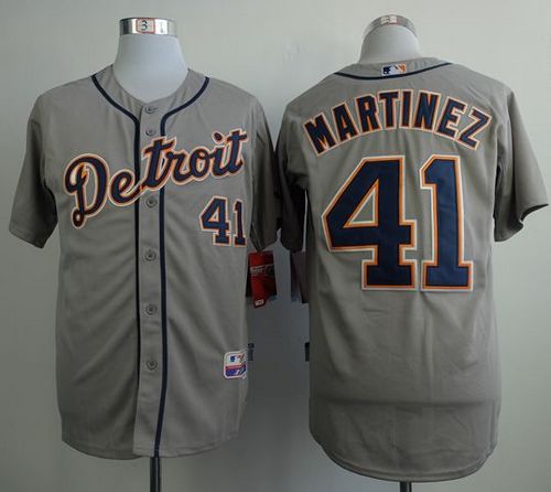 Tigers #41 Victor Martinez Grey Cool Base Stitched Jersey - Zenithce