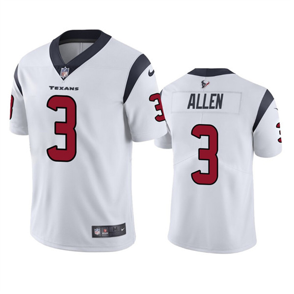 Houston Texans #3 Kyle Allen White Vapor Untouchable Limited Stitched Jersey - Zenithce