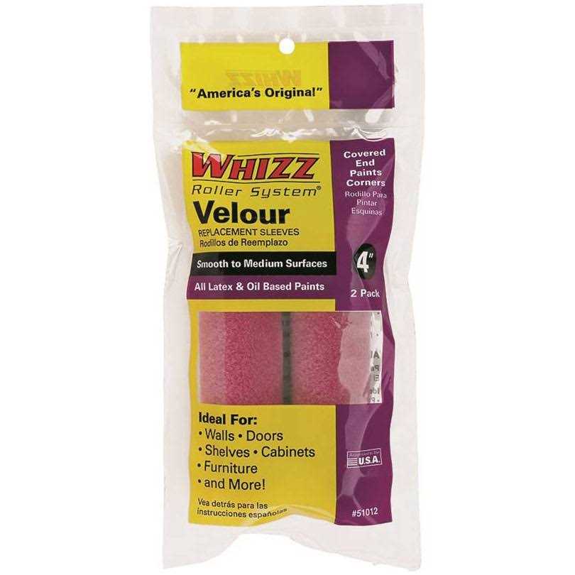 Whizz 4-in Cabinet and Door Foam Mini Paint Roller - Zenithce