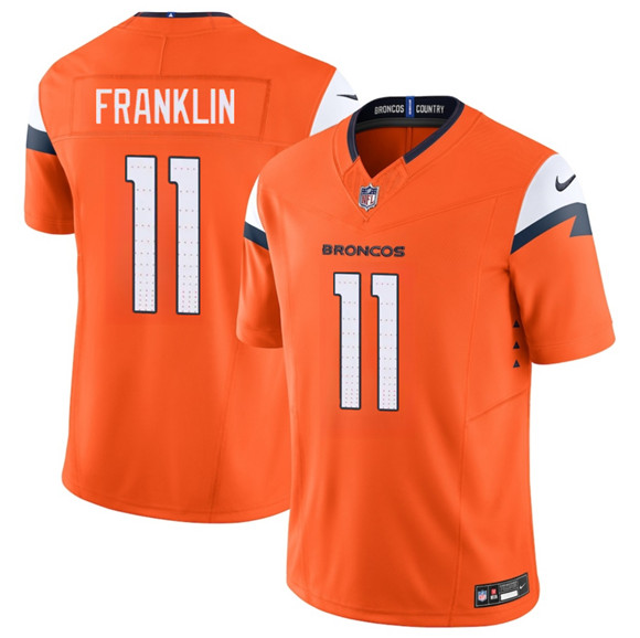 Denver Broncos #11 Troy Franklin Orange 2025 F.U.S.E. Vapor Limited Stitched Jersey - Zenithce